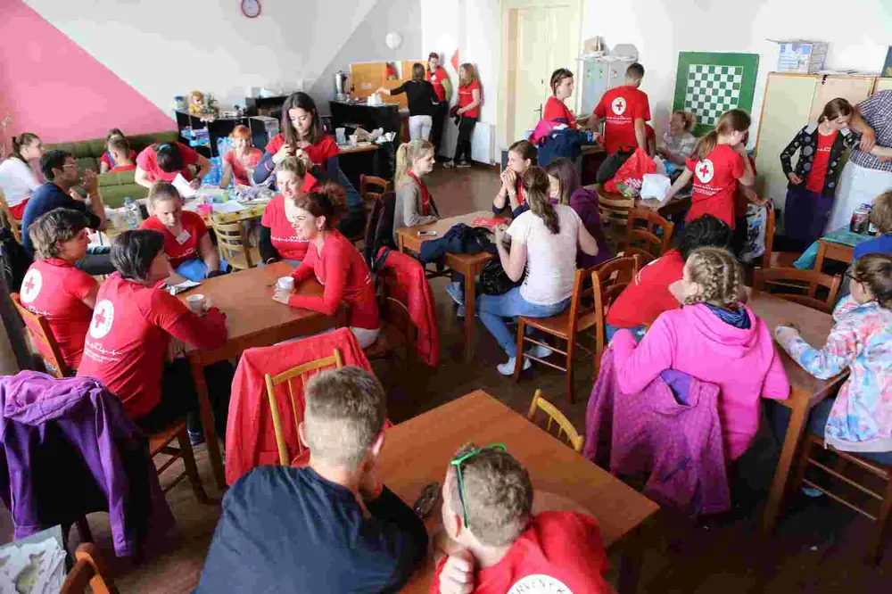 Členové týmu Oblastního spolku Českého červeného kříže Havlíčkův Brod